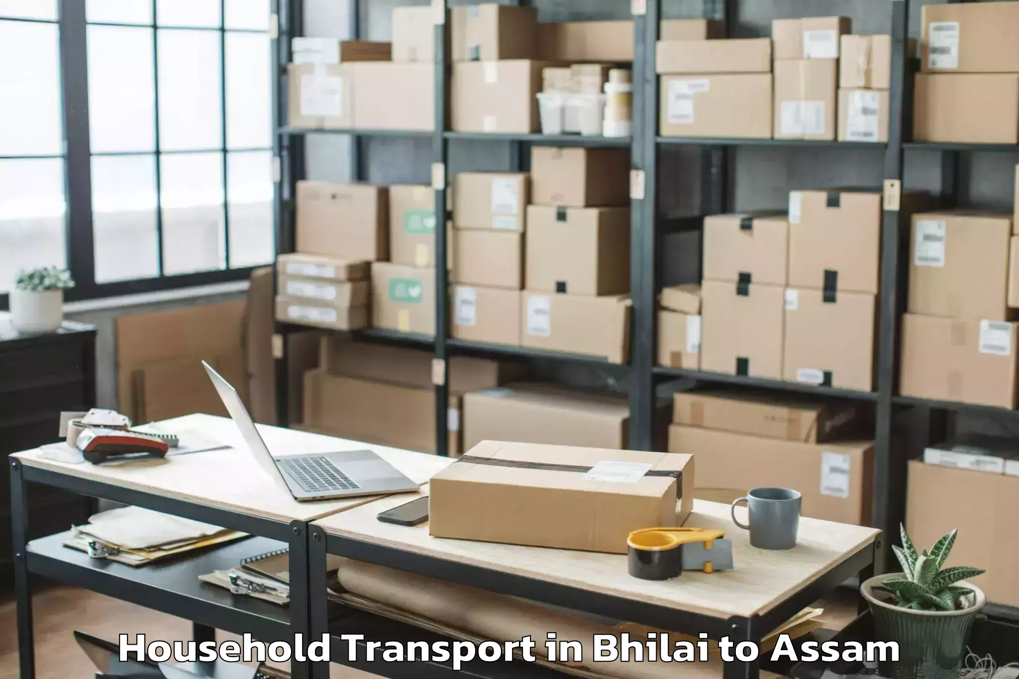 Easy Bhilai to Bijni Household Transport Booking